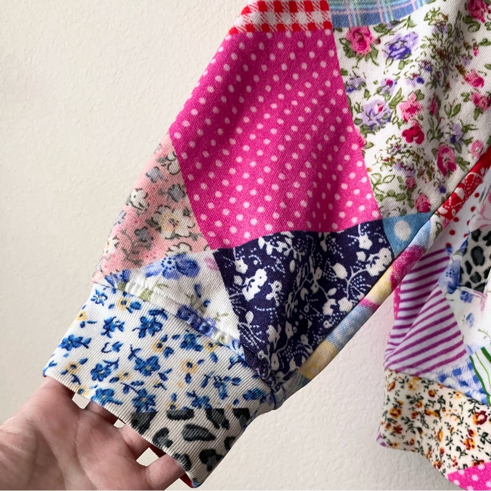 Teddy fresh patchwork 100% cotton hoodie - Picture 11 of 16
